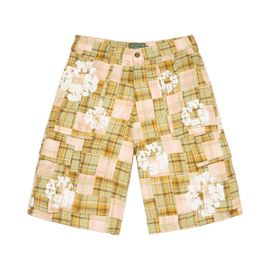 Denim Tears Cotton Wreath Cargo Short Madras 'Multicolor'