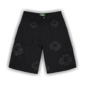 Denim Tears Mono Wreath Cargo Short 'Black'