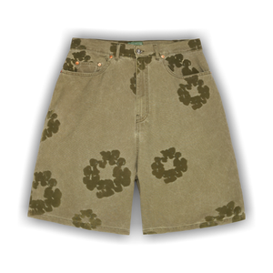 Denim Tears Cotton Wreath Flocked Short 'Khaki'