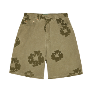 Denim Tears Cotton Wreath Flocked Short 'Khaki'