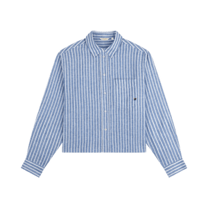 Aimé Leon Dore Striped Linen Casual Shirt 'Soft Chambray'
