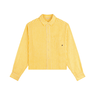Aimé Leon Dore Striped Linen Casual Shirt 'Snapdragon'