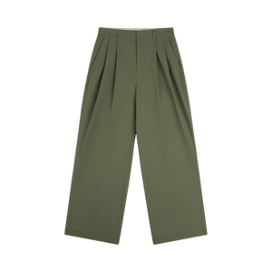 Aimé Leon Dore Lightweighted Pleated Cotton Trouser 'Agave Green'