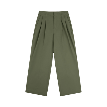 Aimé Leon Dore Lightweighted Pleated Cotton Trouser 'Agave Green'