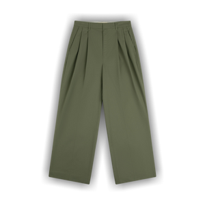 Aimé Leon Dore Lightweighted Pleated Cotton Trouser 'Agave Green'