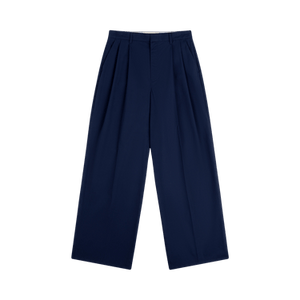 Aimé Leon Dore Lightweighted Pleated Cotton Trouser 'Navy Blazer'