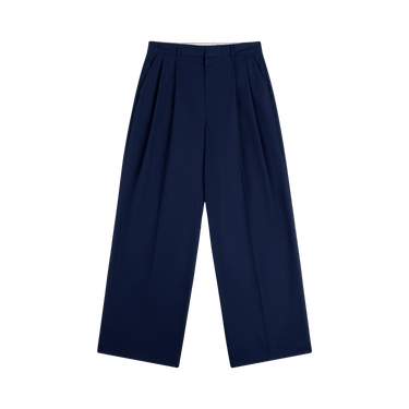 Aimé Leon Dore Lightweighted Pleated Cotton Trouser 'Navy Blazer'