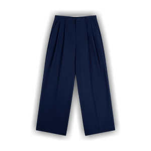 Aimé Leon Dore Lightweighted Pleated Cotton Trouser 'Navy Blazer'