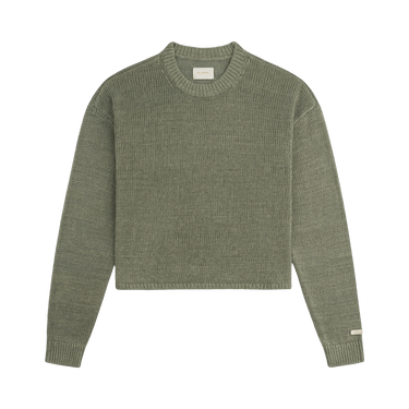Aimé Leon Dore Linen Knit Crewneck Sweater 'Laurel Oak'