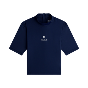 Aimé Leon Dore Short Sleeve Crest Rash Guard 'Navy Blazer'