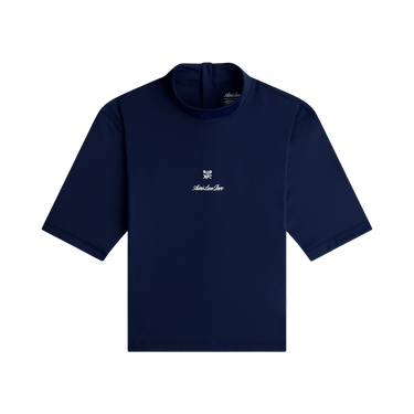 Aimé Leon Dore Short Sleeve Crest Rash Guard 'Navy Blazer'