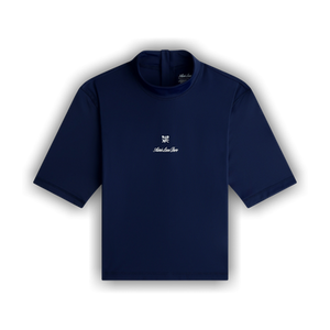 Aimé Leon Dore Short Sleeve Crest Rash Guard 'Navy Blazer'