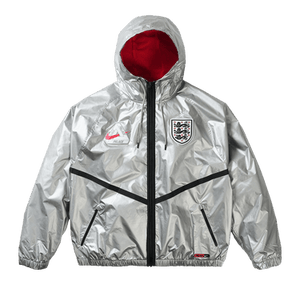 Palace x Nike England Dri-Fit Academy Anthem Jacket 'Pewter Grey/Bright Crimson/Black'