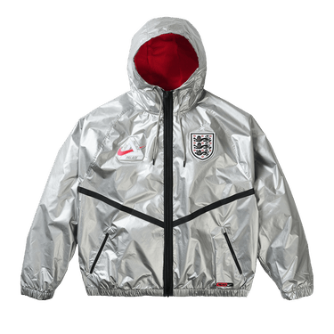 Palace x Nike England Dri-Fit Academy Anthem Jacket 'Pewter Grey/Bright Crimson/Black'