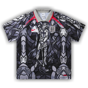 Palace x Nike England Dri-Fit Football Jersey 'Pewter Grey/Bright Crimson'