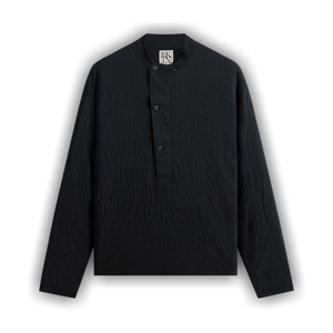 Kith &Kin Wrinkle Cupro Leven Shirt 'Black'