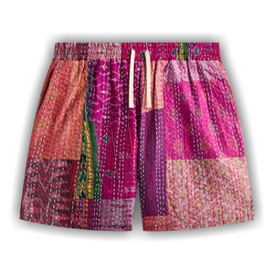 Kith &Kin Tal Patchwork Short 'Pink/Multicolor'