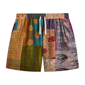 Kith &Kin Tal Patchwork Short 'Gold/Multicolor'