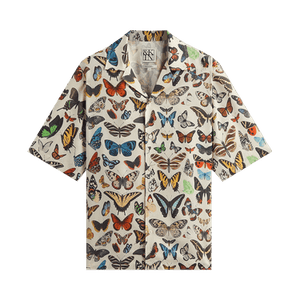 Kith &Kin Butterfly Archive Thompson Camp Collar Shirt 'Sandrift'