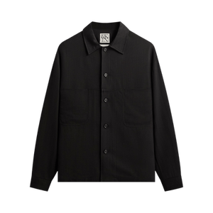 Kith &Kin Textured Viscose Ace Buttondown 'Black'
