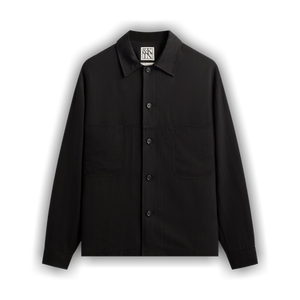 Kith &Kin Textured Viscose Ace Buttondown 'Black'