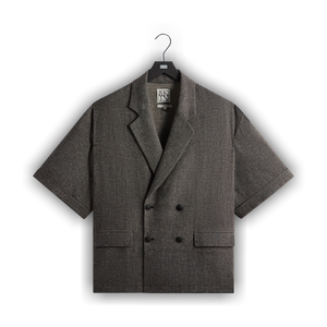 Kith &Kin Textured Linen Ito Blazer 'Black Melange'