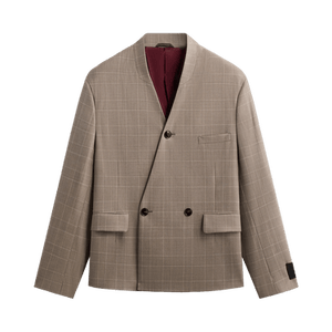 Kith &Kin x Giorgio Armani Single Breasted Collarless Jacket 'Dark Ash'