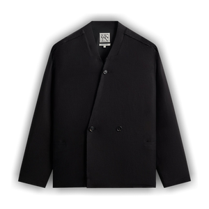 Kith &Kin Long Sleeve Linen Viscose Twill Mathis Shirt 'Black'