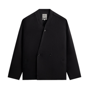 Kith &Kin Long Sleeve Linen Viscose Twill Mathis Shirt 'Black'