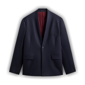 Kith &Kin x Giorgio Armani Cropped Collarless Jacket 'Blue/Navy'