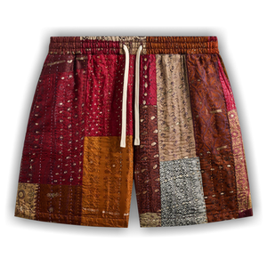 Kith &Kin Tal Patchwork Short 'Brown/Multicolor'