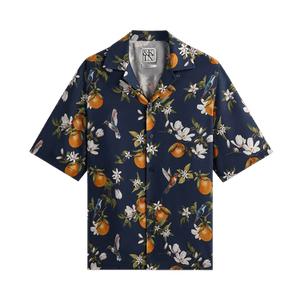 Kith &Kin Citrus Garden Thompson Camp Collar Shirt 'Nocturnal'
