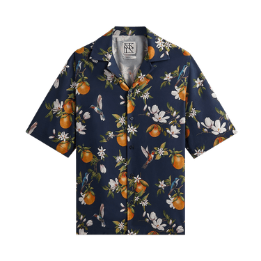 Kith &Kin Citrus Garden Thompson Camp Collar Shirt 'Nocturnal'