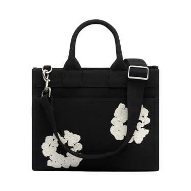 Denim Tears Cotton Wreath Canvas Tote Bag Small 'Black/White'