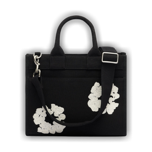 Denim Tears Cotton Wreath Canvas Tote Bag Small 'Black/White'