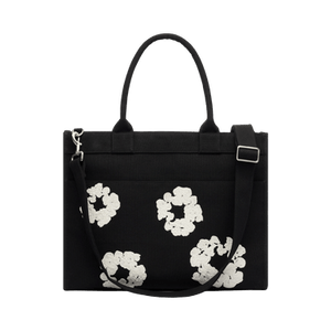 Denim Tears Cotton Wreath Canvas Tote Bag Large 'Black/White'