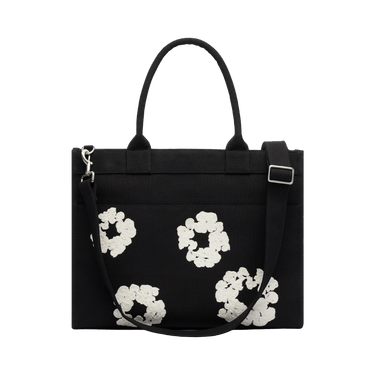 Denim Tears Cotton Wreath Canvas Tote Bag Large 'Black/White'
