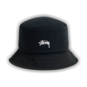 Stussy Reversible Stock Bucket Hat 'Black/Olive'