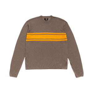 Stussy Lightweight Striped Sweater 'Brown'