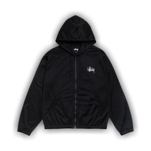 Stussy Athletic Mesh Zip Hoodie 'Black'