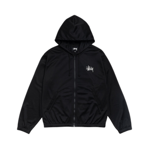 Stussy Athletic Mesh Zip Hoodie 'Black'