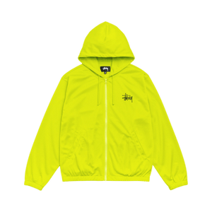 Stussy Athletic Mesh Zip Hoodie 'Safety Green'