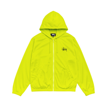 Stussy Athletic Mesh Zip Hoodie 'Safety Green'