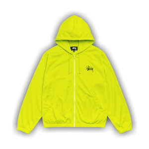 Stussy Athletic Mesh Zip Hoodie 'Safety Green'