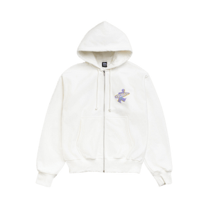 Stussy Dot Surf Puff Print Zip Hoodie 'Off White'