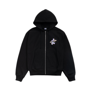 Stussy Dot Surf Puff Print Zip Hoodie 'Black'