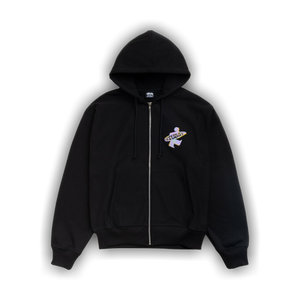 Stussy Dot Surf Puff Print Zip Hoodie 'Black'
