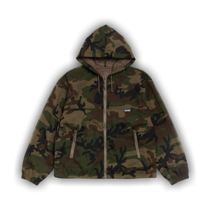 Stussy Layered Mesh Hooded Jacket 'Woodland Camo'
