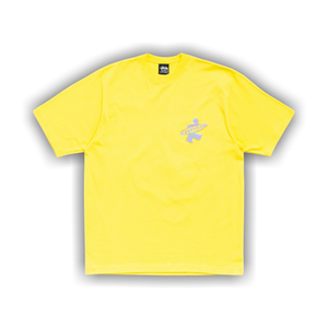 Stussy Dot Surf Puff Print Tee 'Lemon'