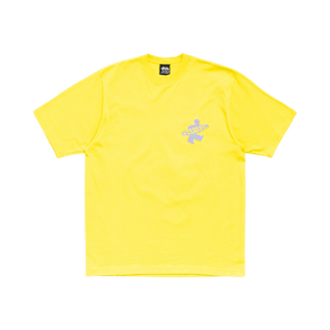 Stussy Dot Surf Puff Print Tee 'Lemon'